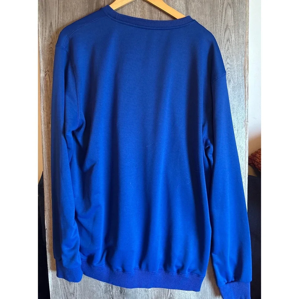 Royal Blue Boba Tea Dinosaur Manfinity crewneck sweatshirt Size XL